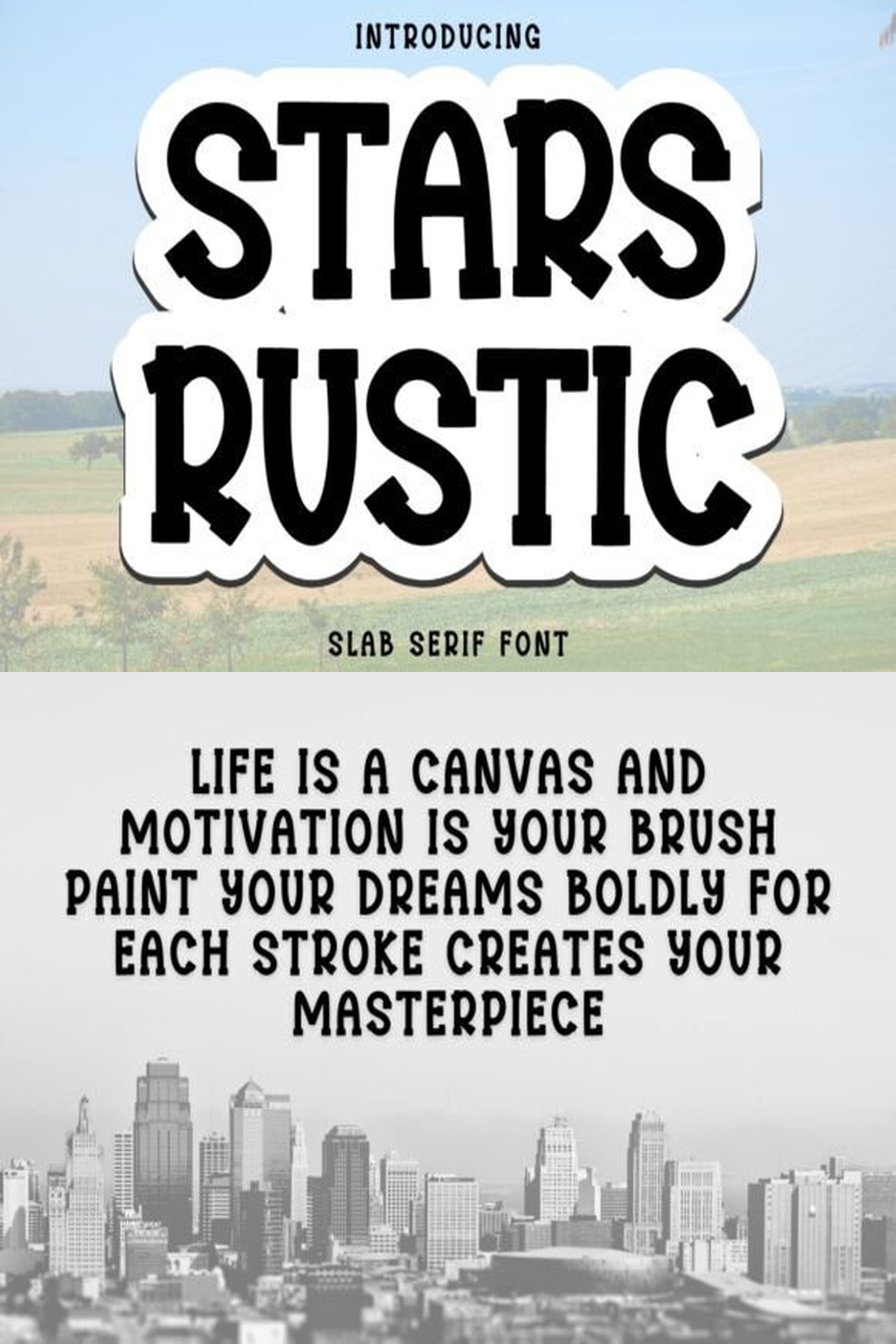 Stars Rustic Font