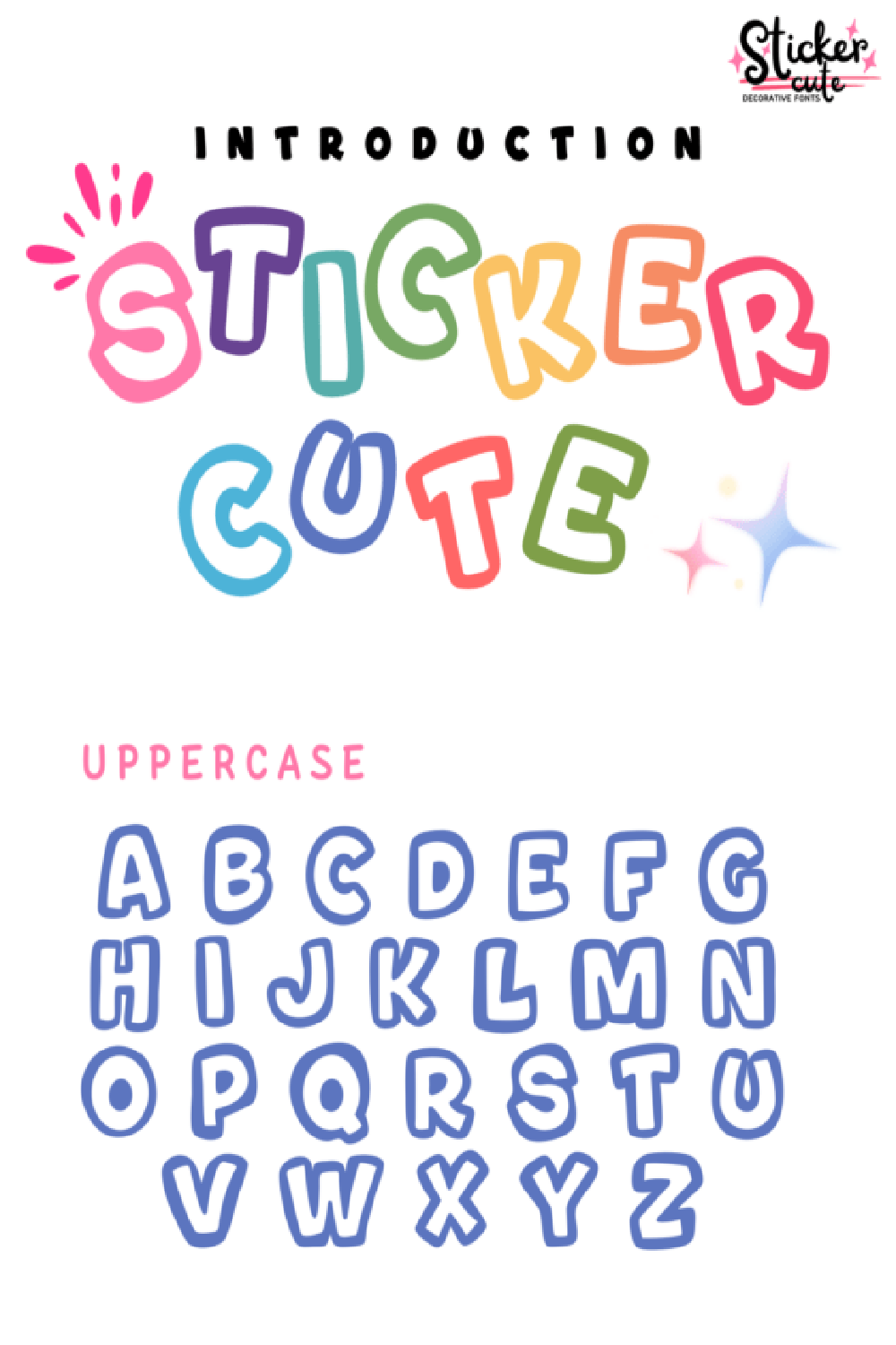 Sticker Cute Font