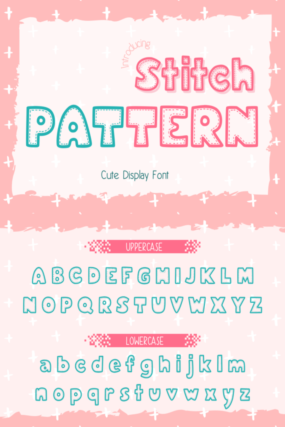 Stitch Pattern Font