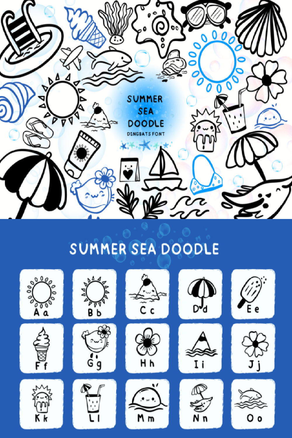 Summer Sea Doodle Font
