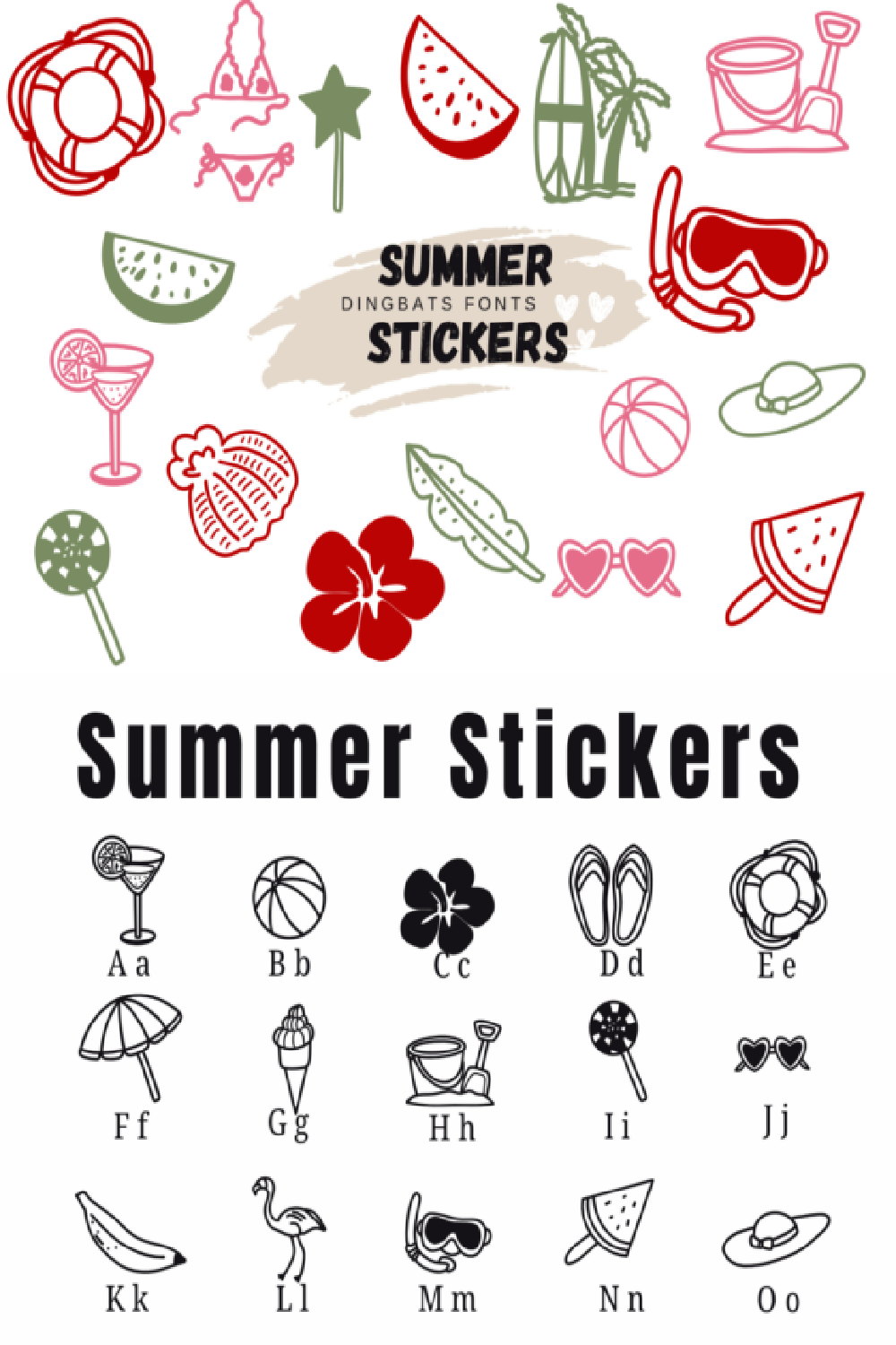 Summer Stickers Font