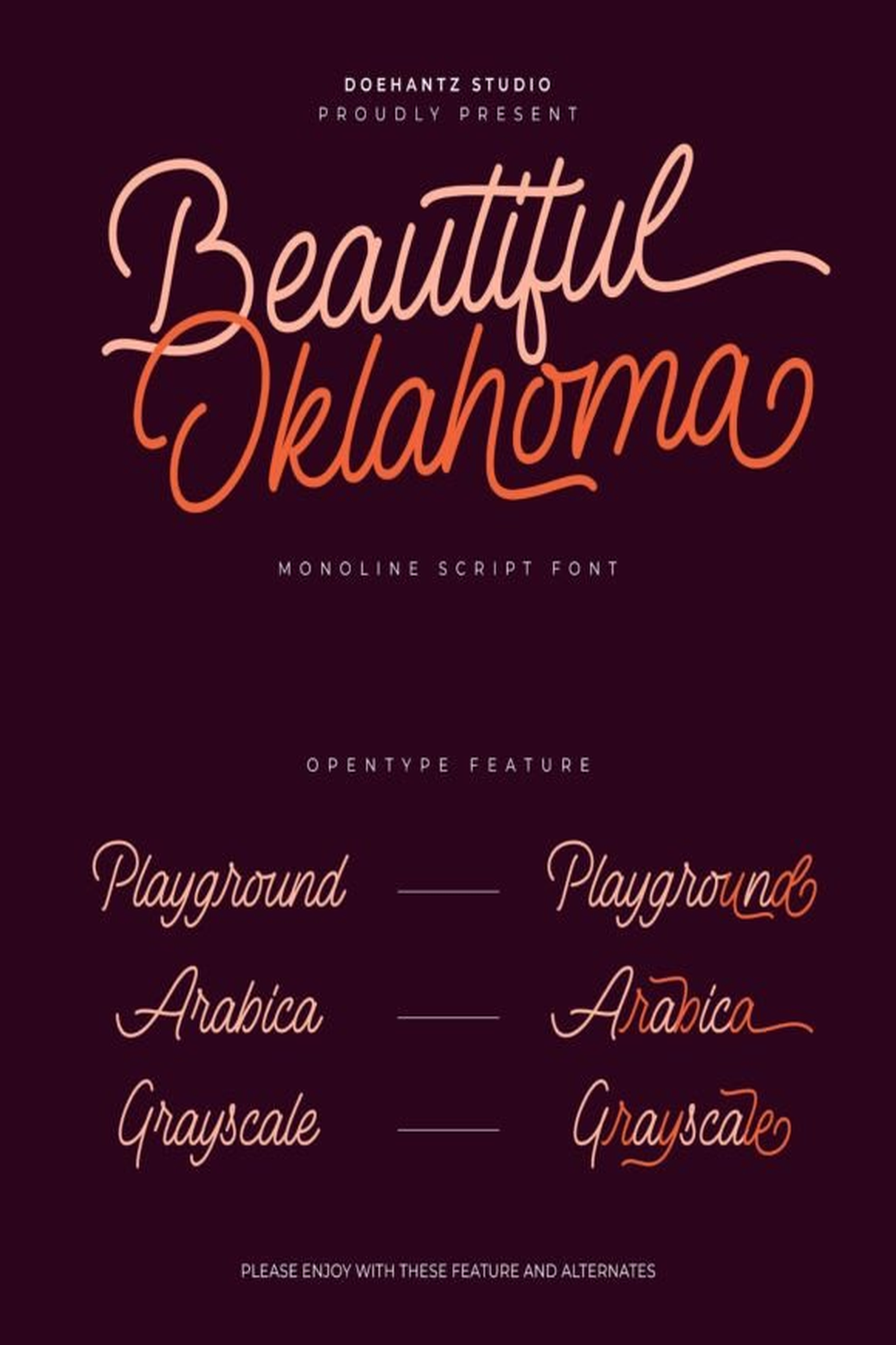 Beautiful Oklahoma Font