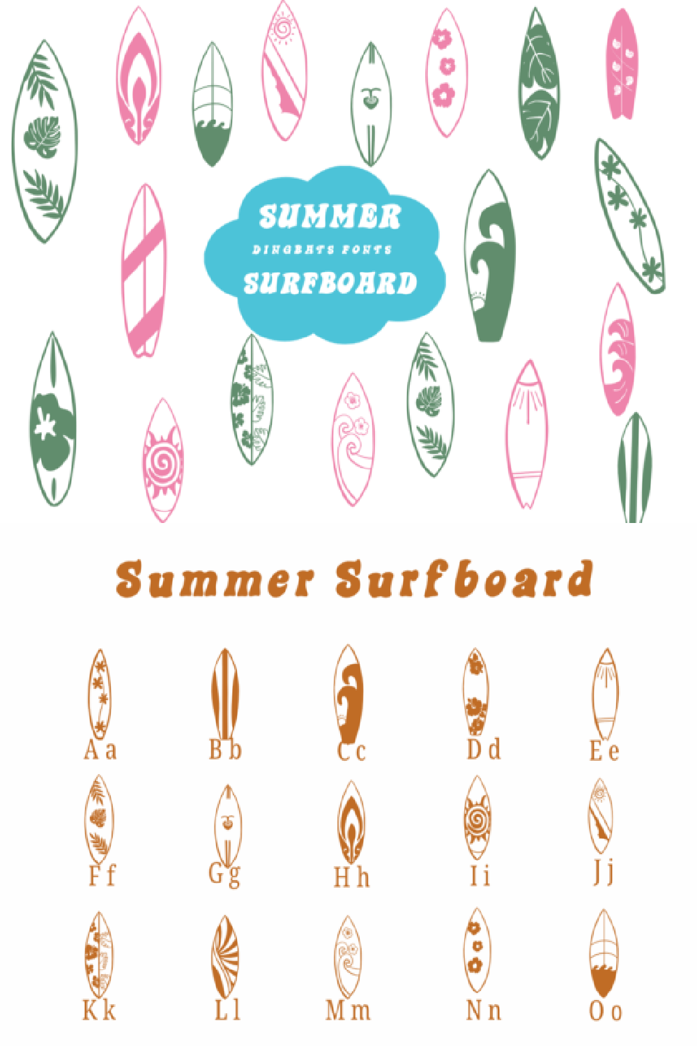Summer Surfboard Font