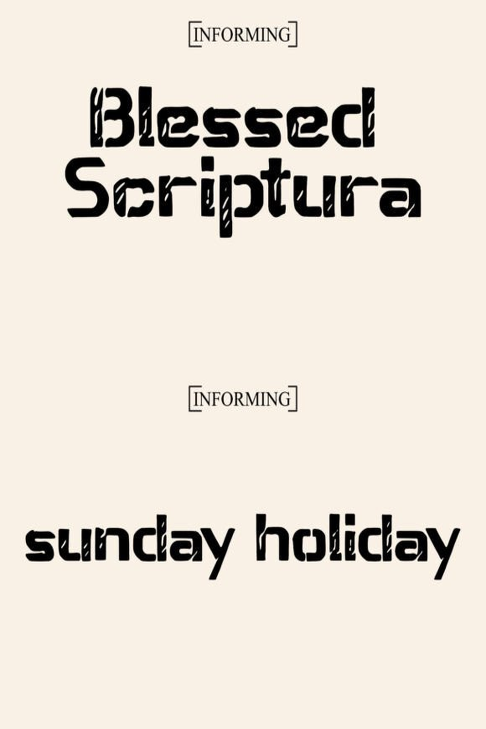 Blessed Scriptura Font