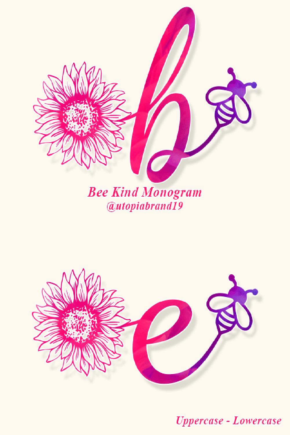 Bee Kind Monogram Font
