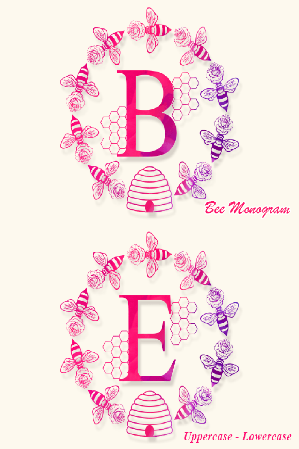 Bee Monogram Font