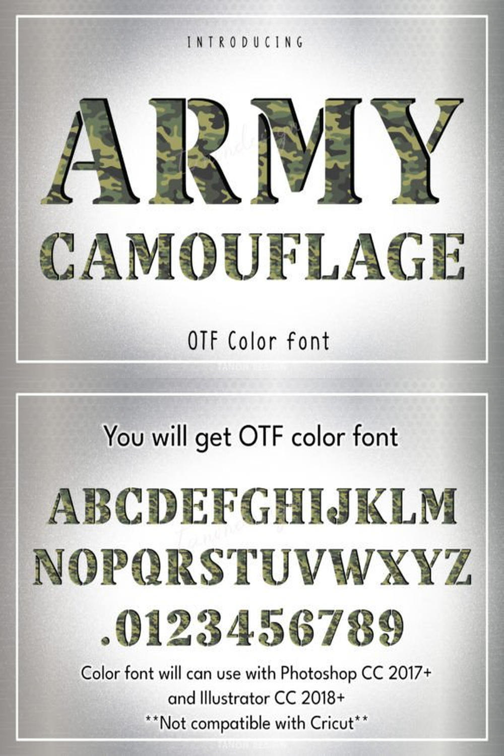 Army Camouflage Font