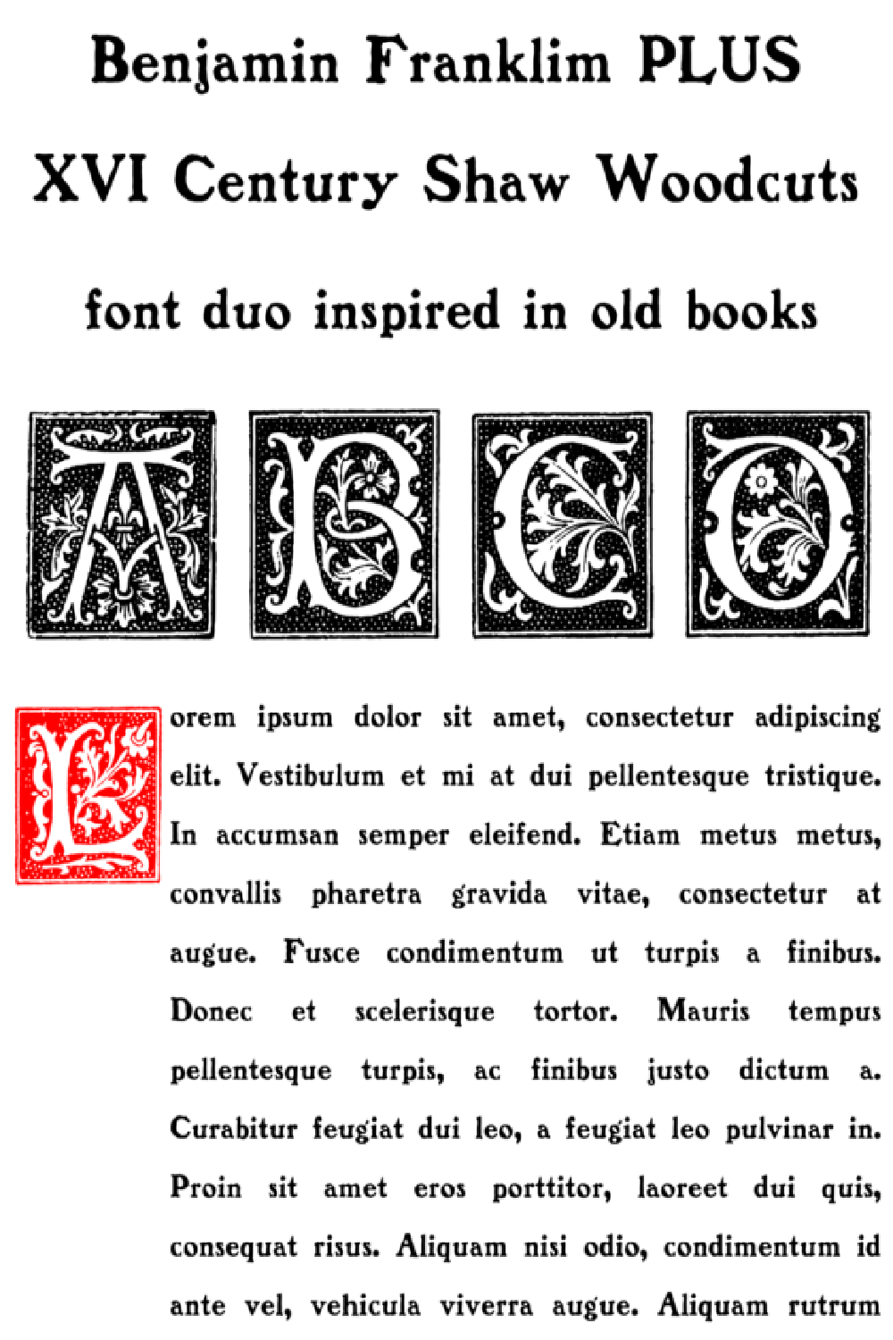 Benjamin Franklin Font