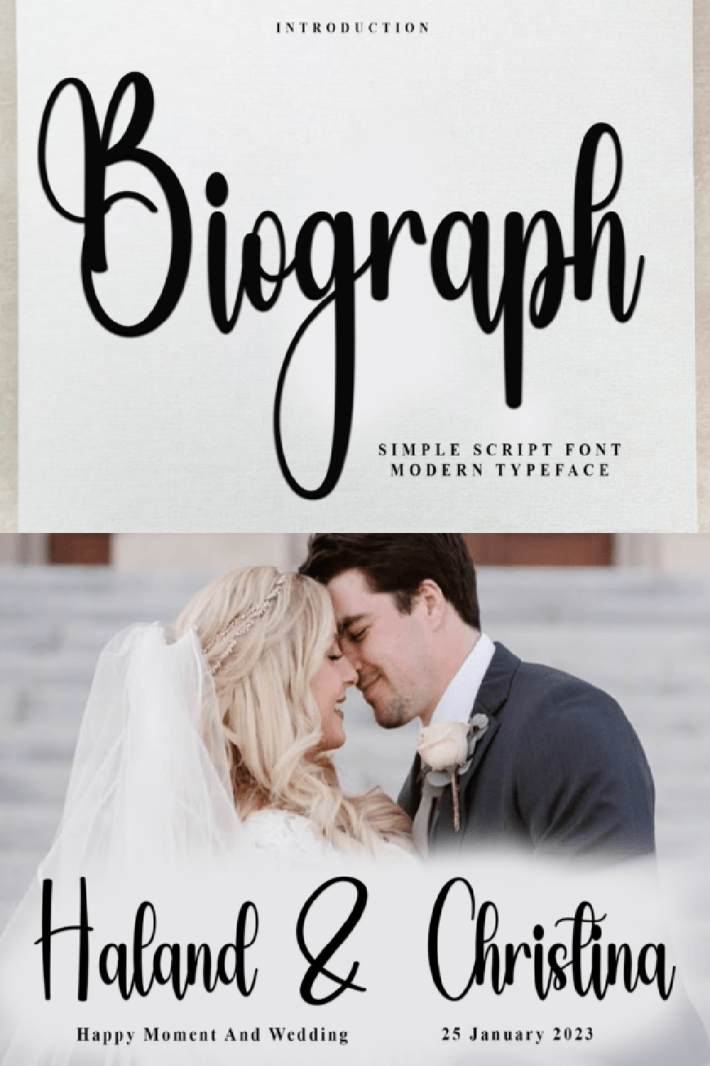 Biograph Font: Elegant Script for Wedding Invitations & Branding