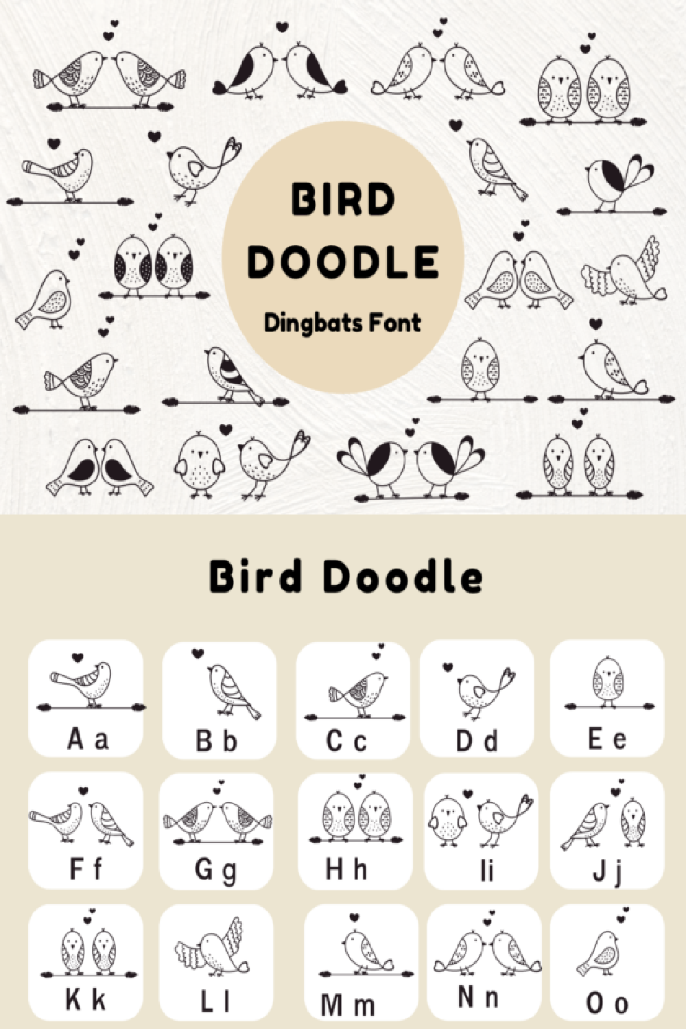 Bird Doodle Font