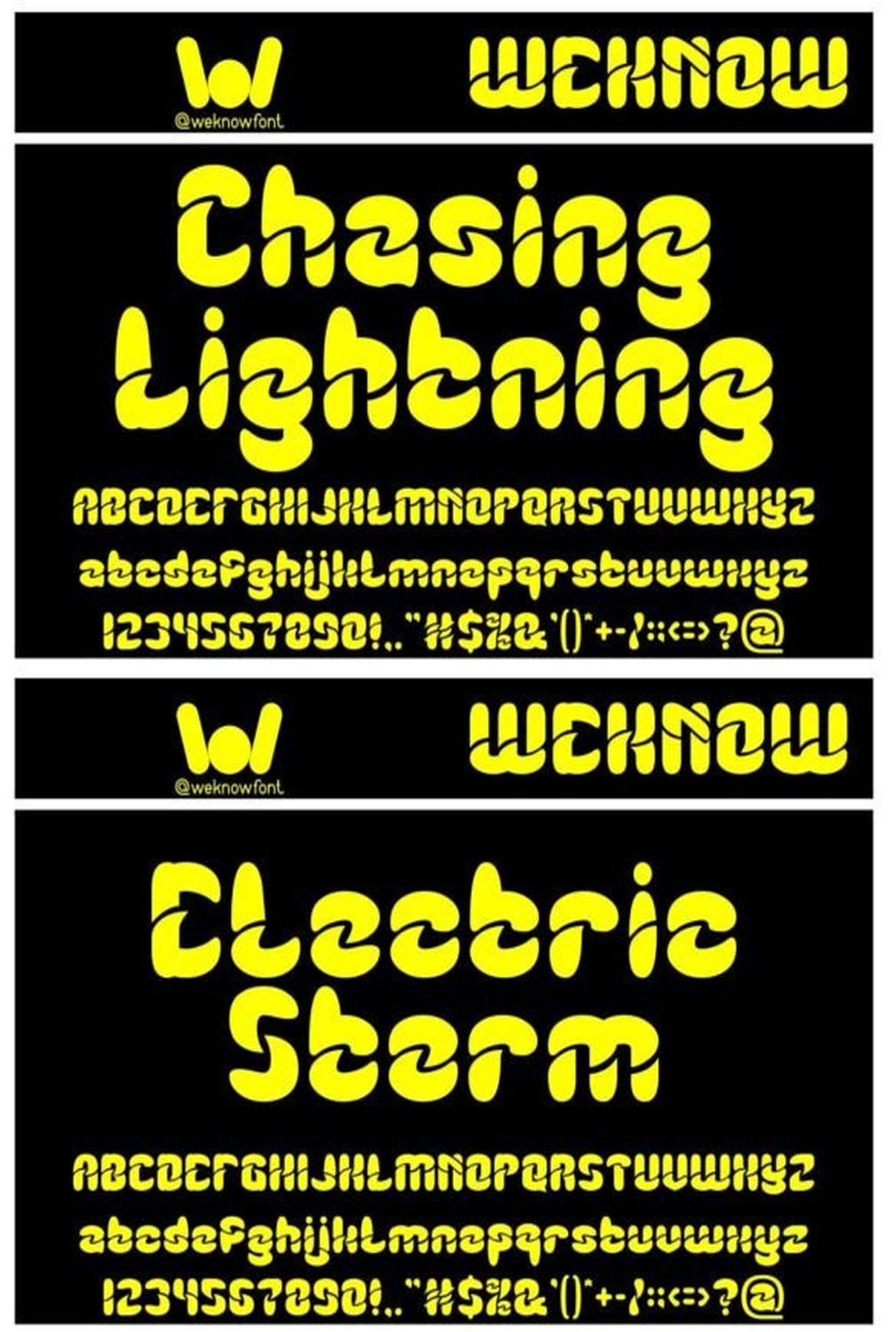 Chasing Lightning Font