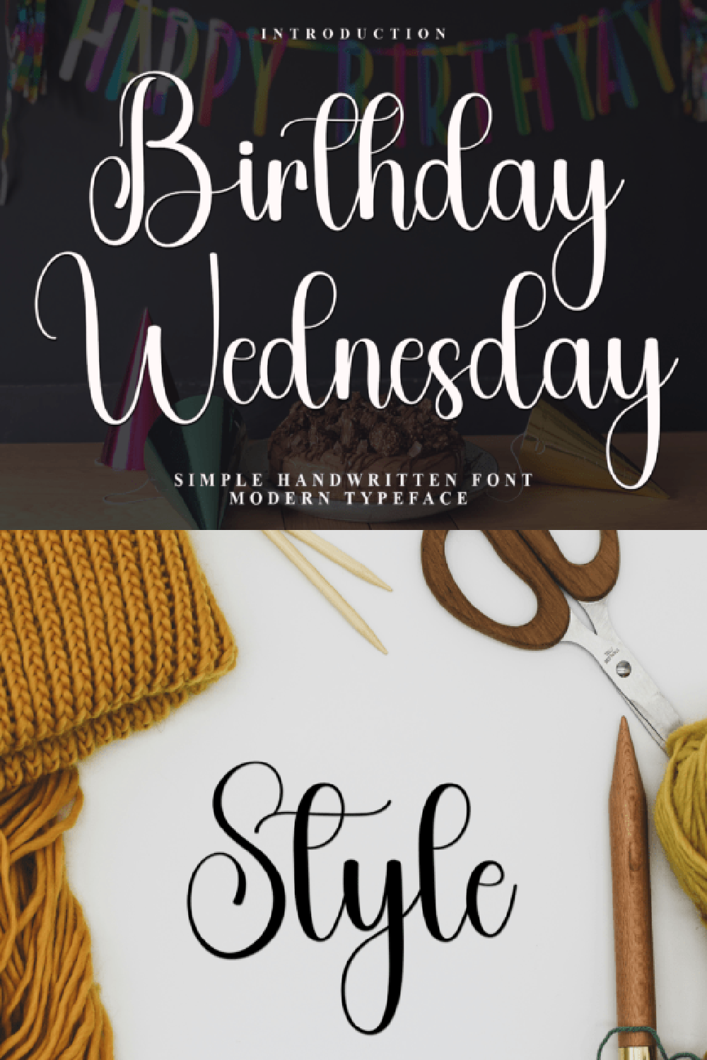 Birthday Wednesday Font