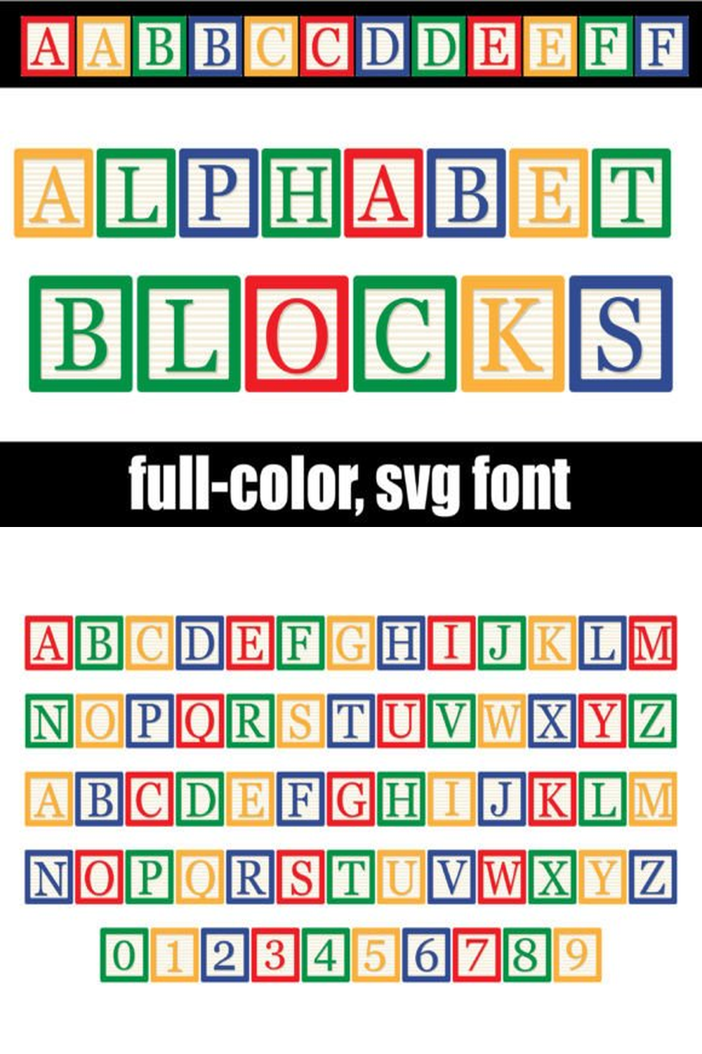 Alphabet Blocks Font