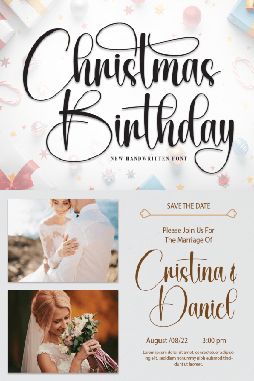 Christmas Birthday Font