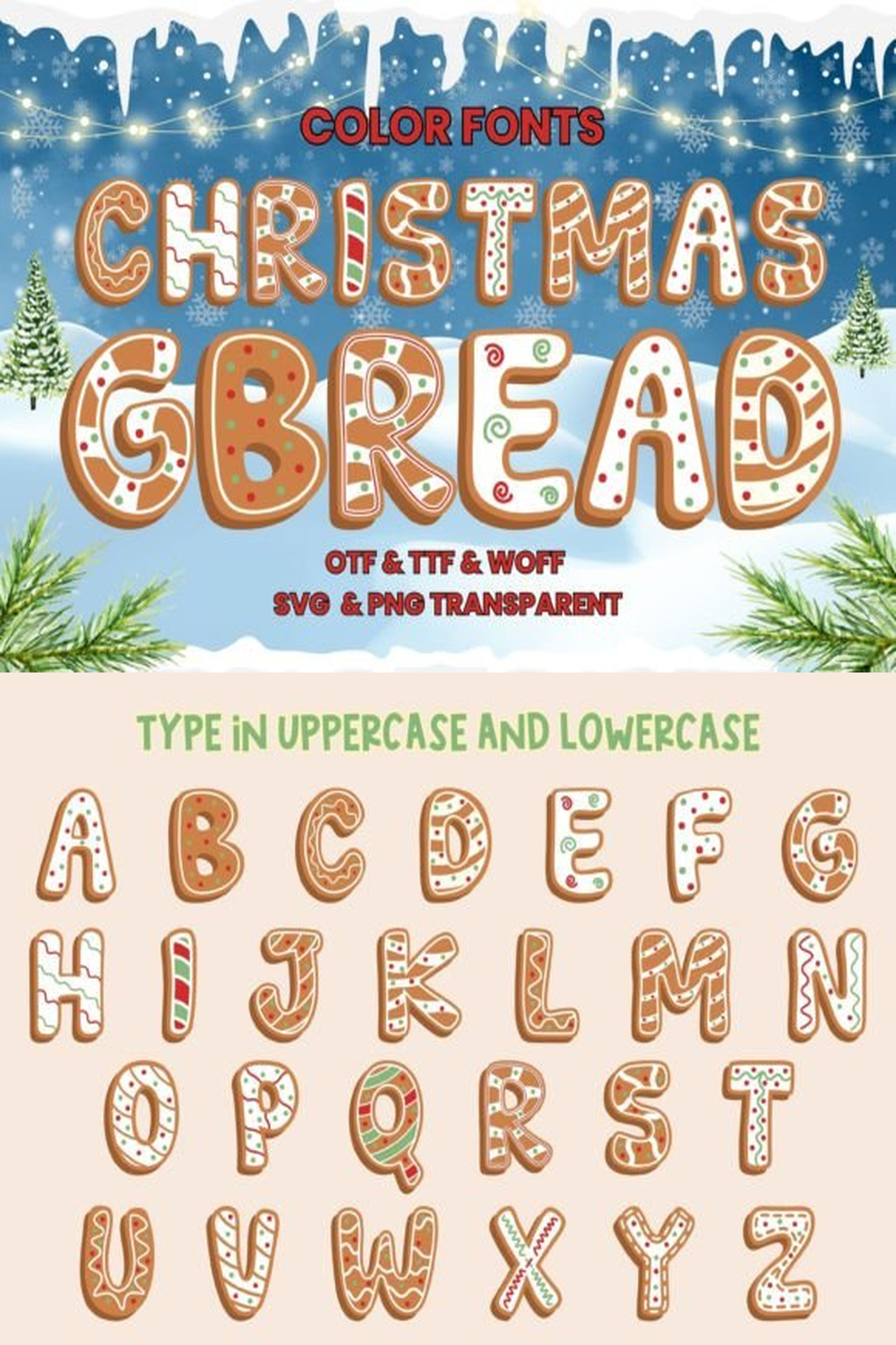Christmas Gbread Font