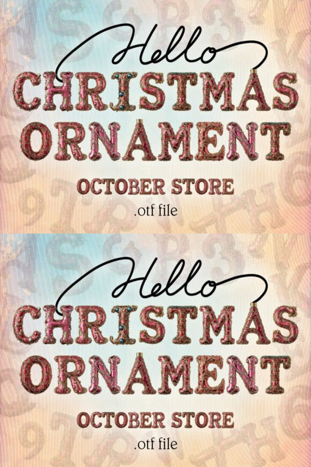 Christmas Ornament Font