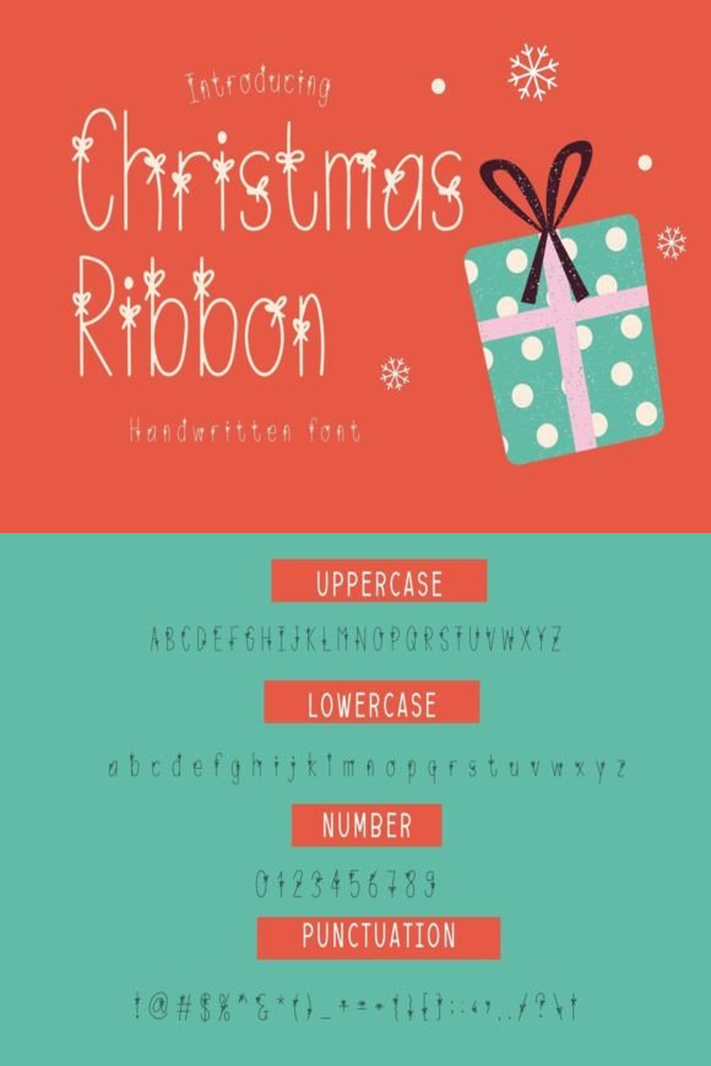 Christmas Ribbon Font