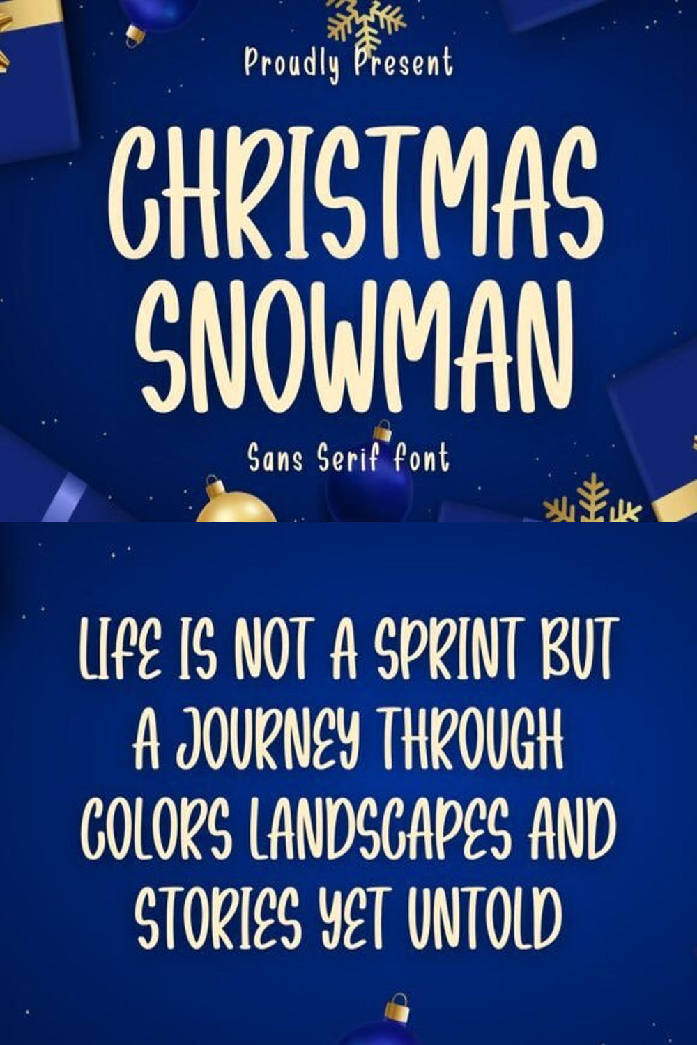 Christmas Snowman Font